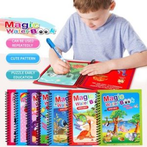 Magic Water Book Painting Drawing Coloring Board Book Magic Water Pen ( Random Book )