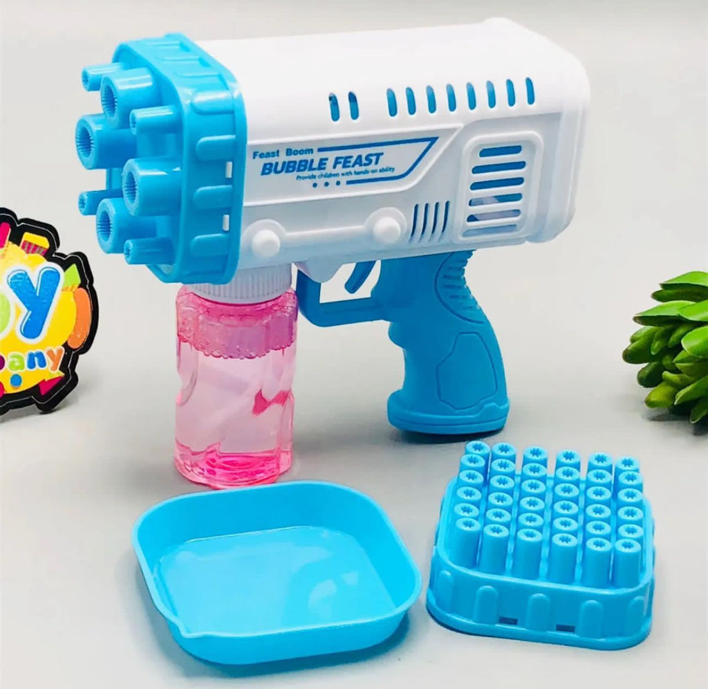 Feast Boom Bubble Feast Bubble Gun for Kids Comes with a bubble solution bottle (Random Color)