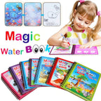 Magic Water Book Painting Drawing Coloring Board Book Magic Water Pen ( Random Book )