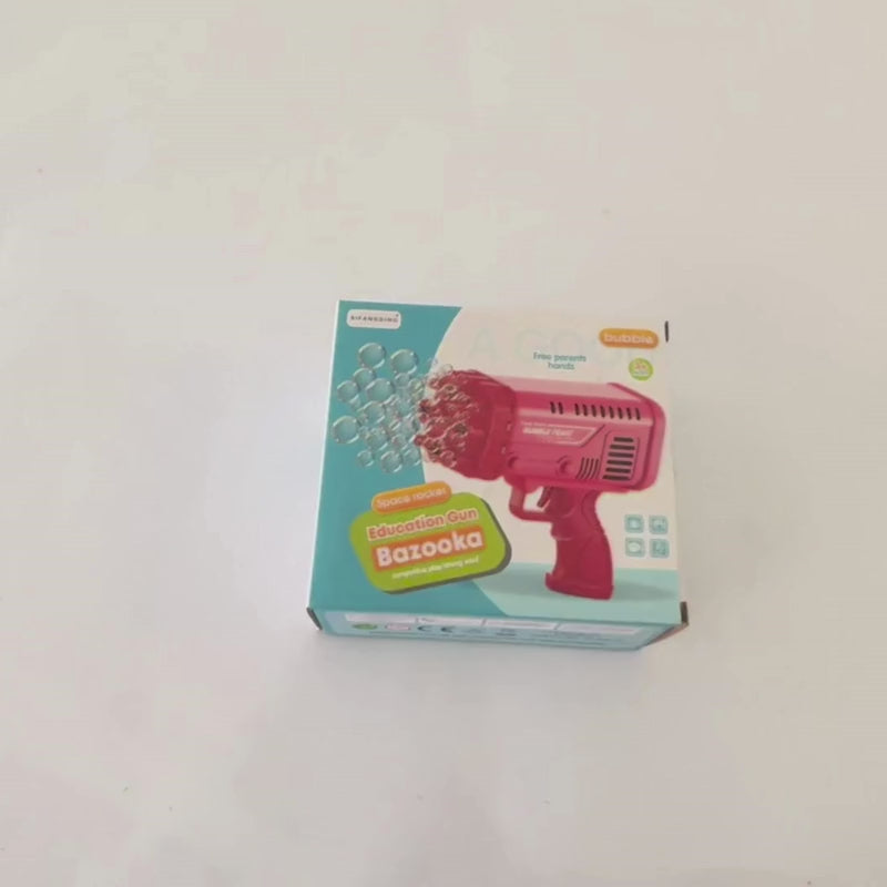 Feast Boom Bubble Feast Bubble Gun for Kids Comes with a bubble solution bottle (Random Color)
